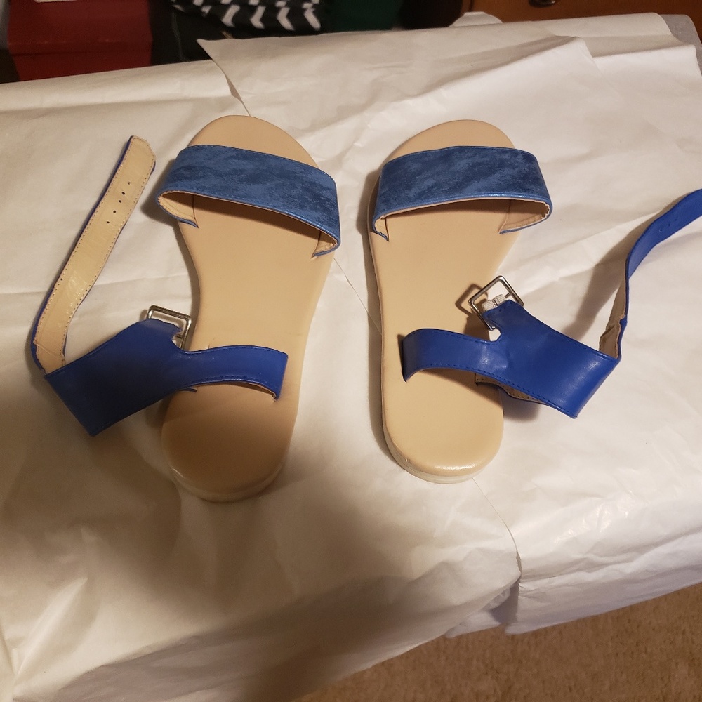 Dressy Blue Sandals that can be worn anywhere!